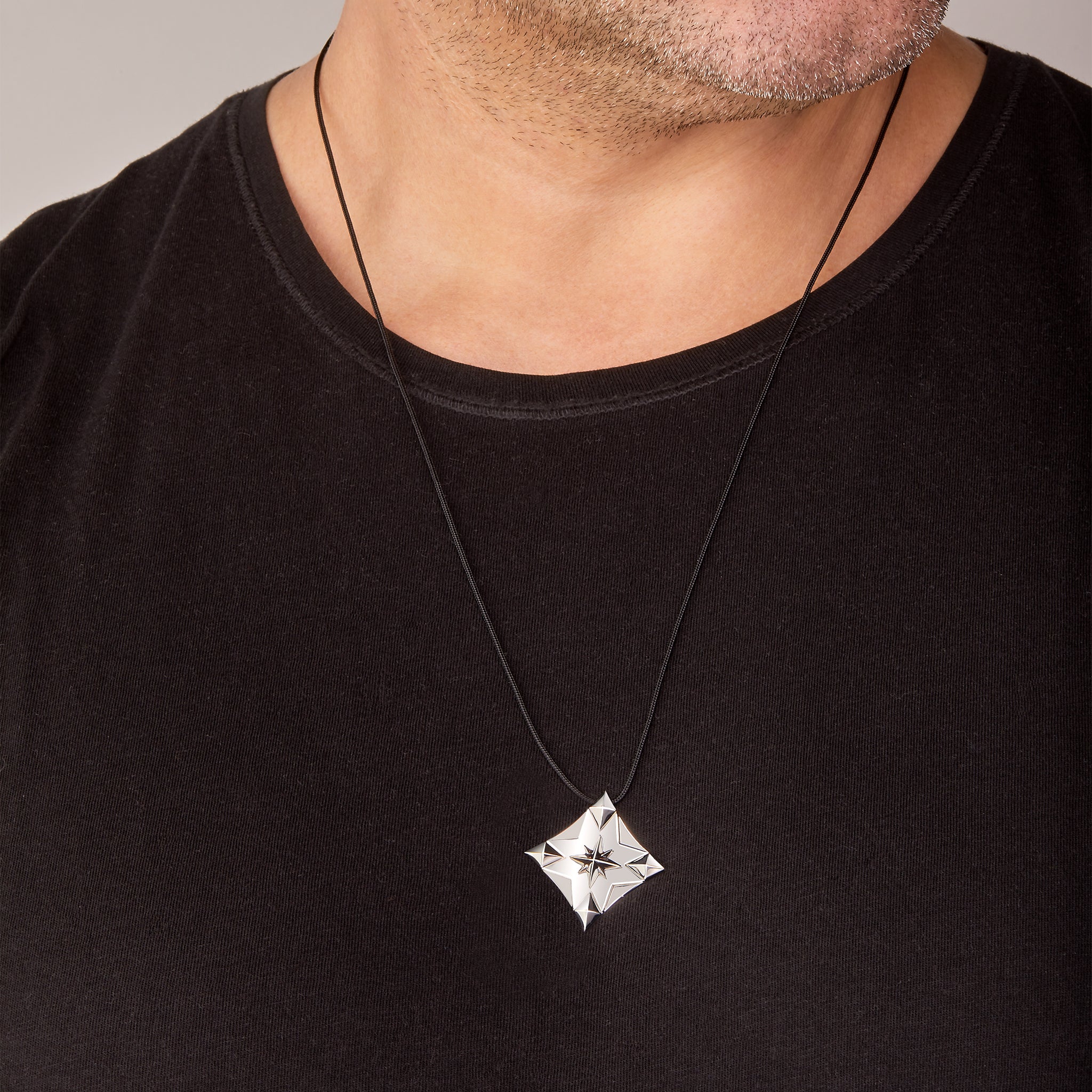 2025 Lucky Charm White Gold & Cord displayed on model